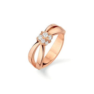[Royal&Vicky]LIENS RING PINK GOLD DIAMOND