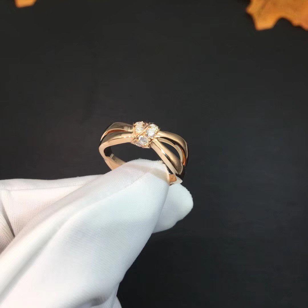 [Royal&Vicky]LIENS RING PINK GOLD DIAMOND