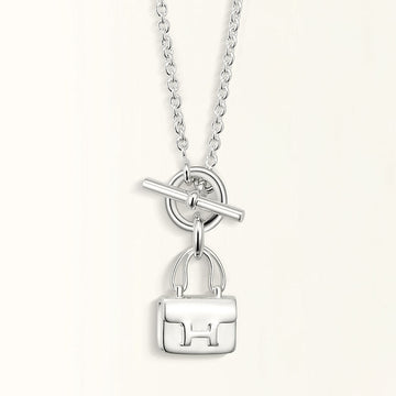 [Royal&Vicky]POP H PEDANT SILVER NECKLACE