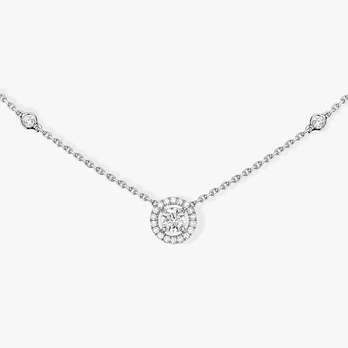 [Vicky]Diamond Necklace 0,20ct Brilliant Shape Joy