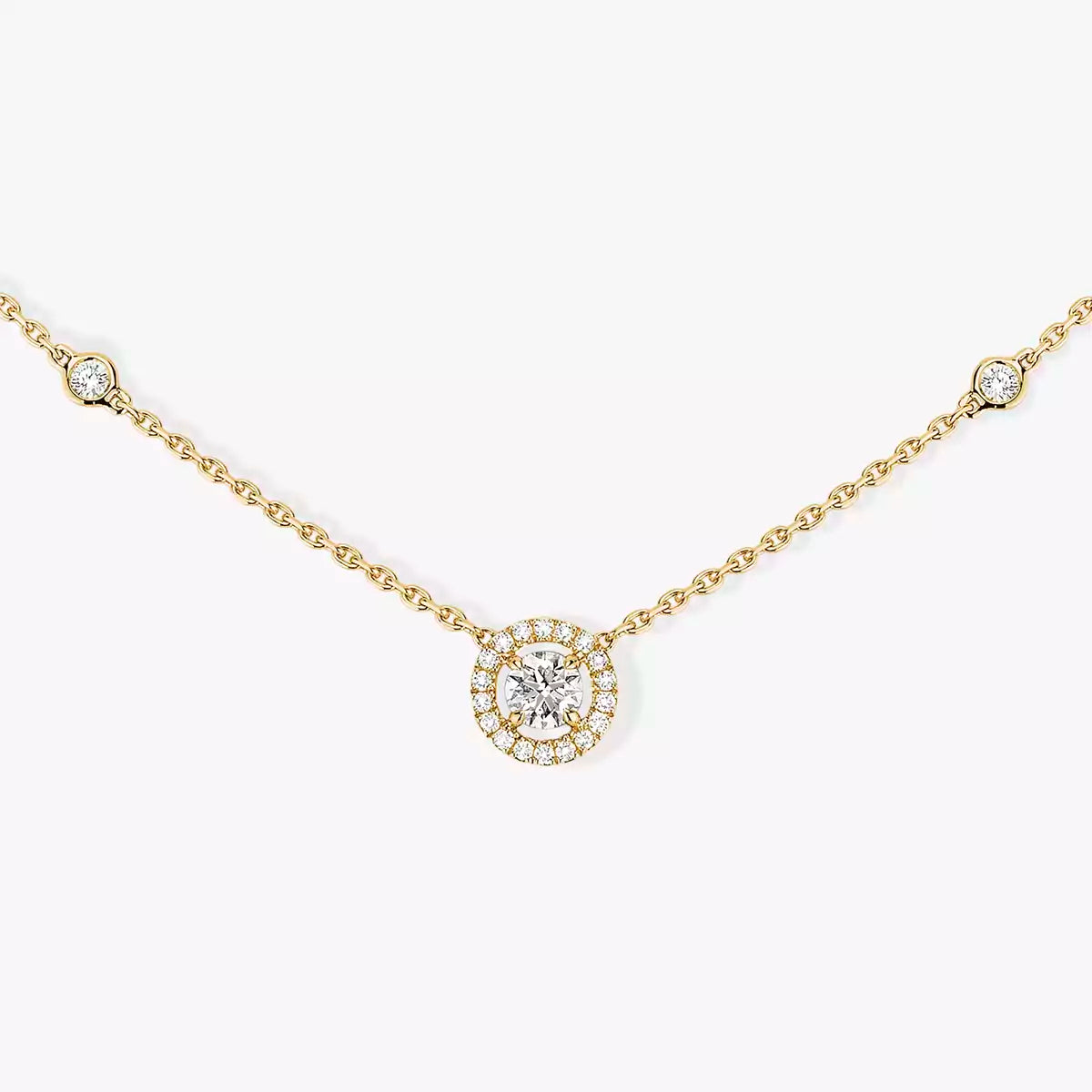 [Vicky]Diamond Necklace 0,20ct Brilliant Shape Joy