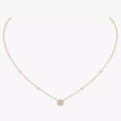 [Vicky]Diamond Necklace 0,20ct Brilliant Shape Joy