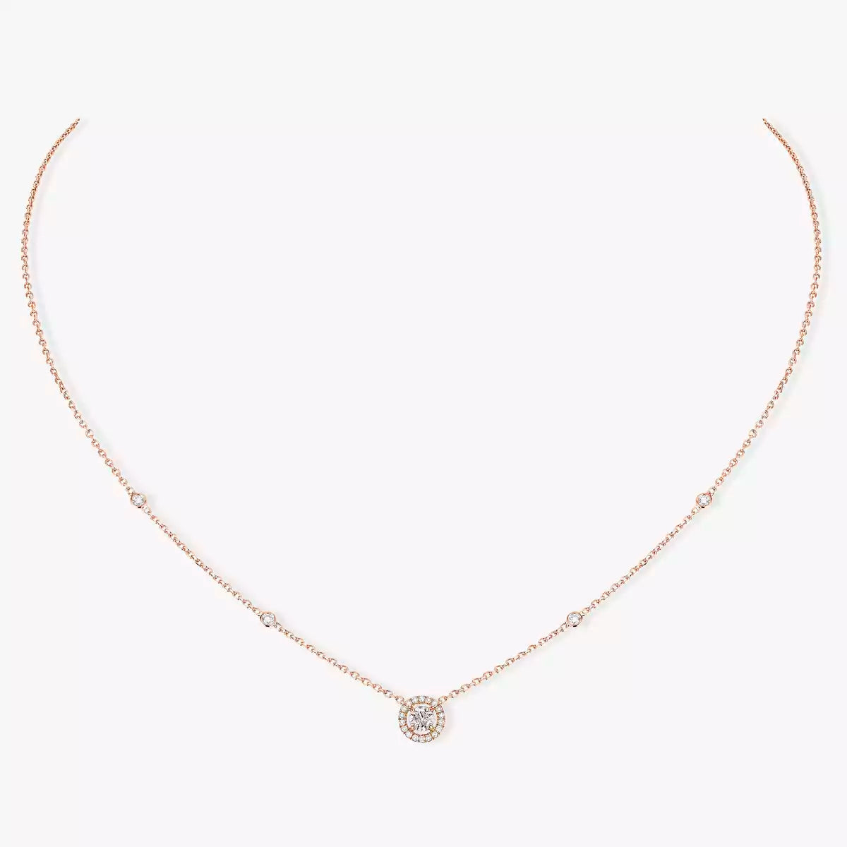 [Royal&Vicky]Diamond Necklace 0,20ct Brilliant Shape Joy