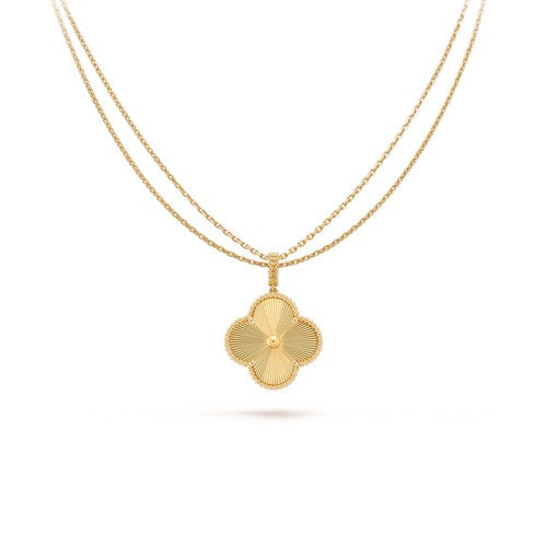 [Royal&Vicky]CLOVER 25MM PEDANT NECKLACE GOLD