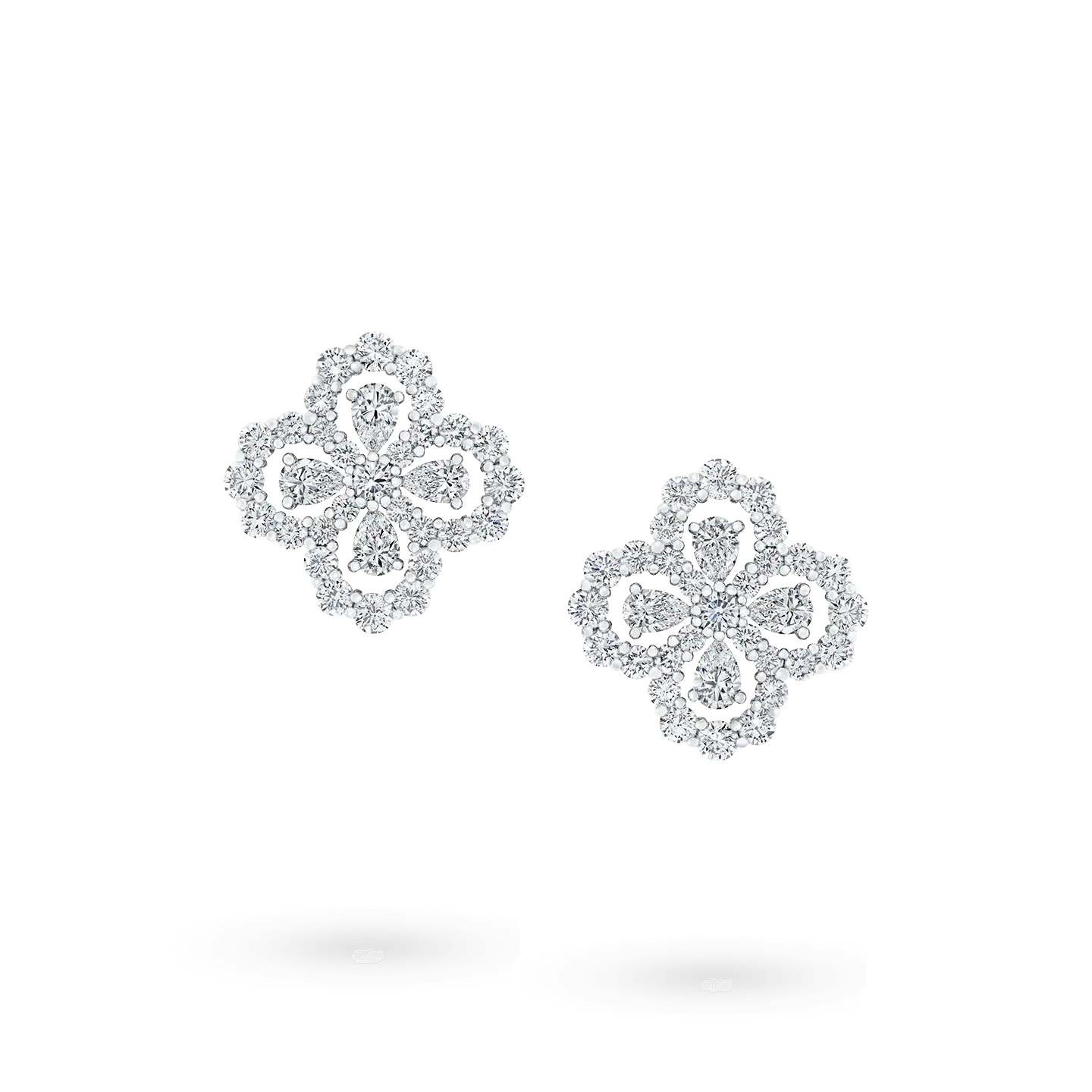 [Vicky]LOOP EARRINGS FULL MOTIF DIAMOND 16MM
