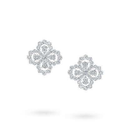 [Vicky]LOOP EARRINGS FULL MOTIF DIAMOND 16MM