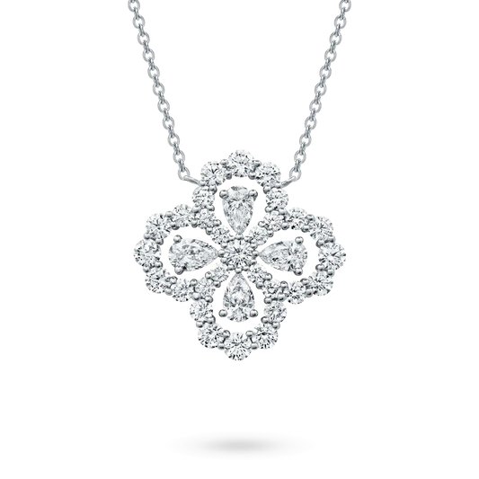 [Vicky]LOOP NECKLACE FULL MOTIF DIAMOND 16MM MULTIPLE COLORS