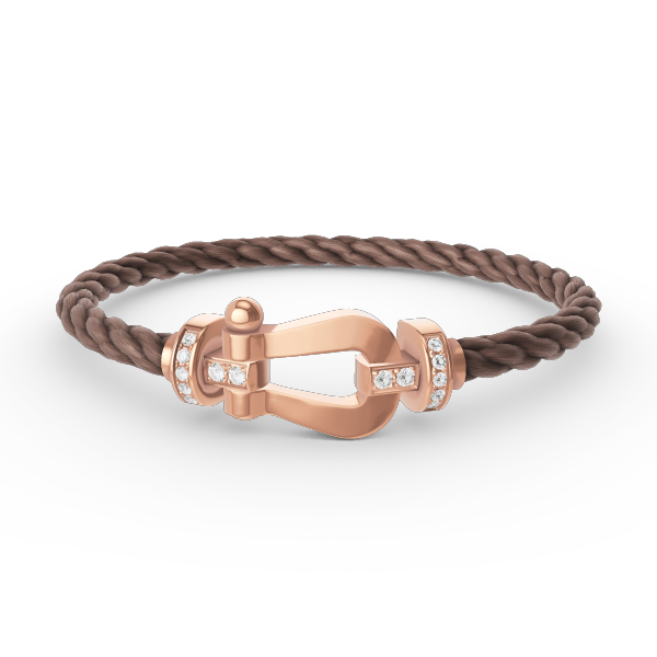 [Vicky]FORCE LARGE HORSESHOE HALF DIAMOND BRACELET ROSE GOLD
