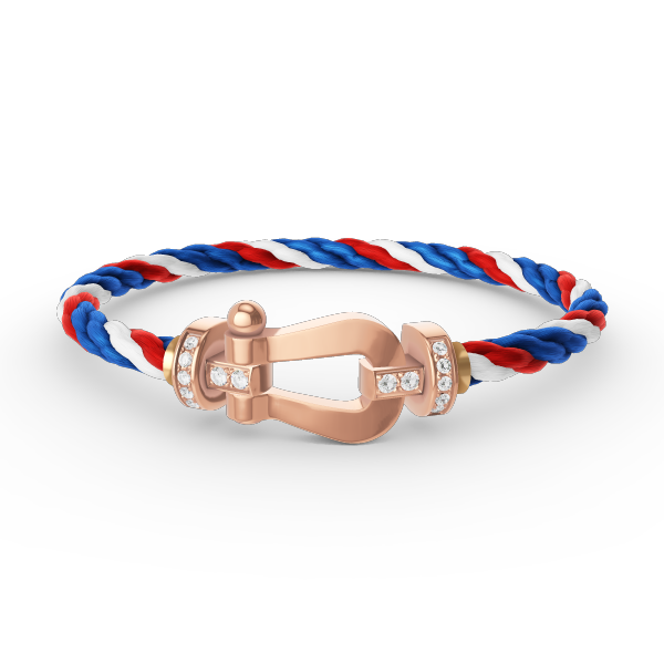 [Vicky]FORCE LARGE HORSESHOE HALF DIAMOND BRACELET ROSE GOLD