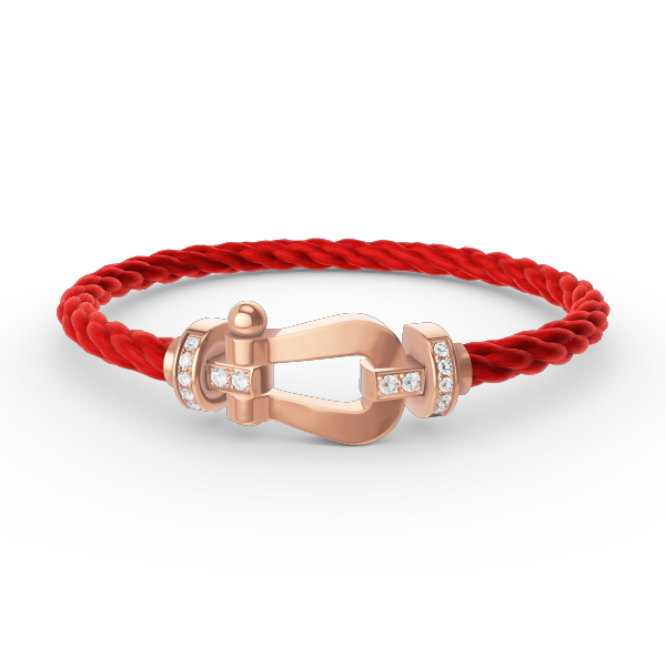 [Vicky]FORCE LARGE HORSESHOE HALF DIAMOND BRACELET ROSE GOLD