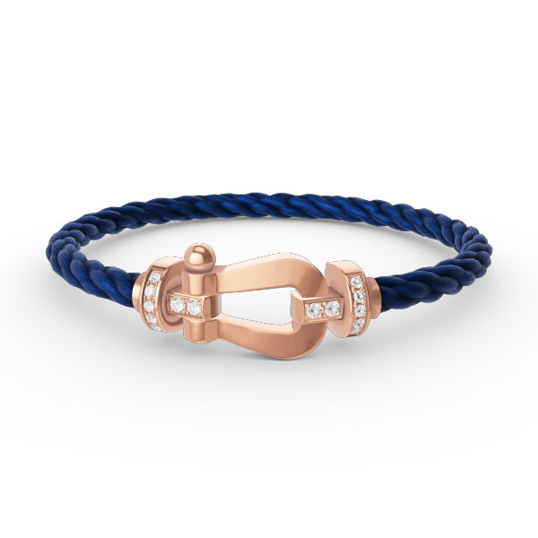 [Vicky]FORCE LARGE HORSESHOE HALF DIAMOND BRACELET ROSE GOLD