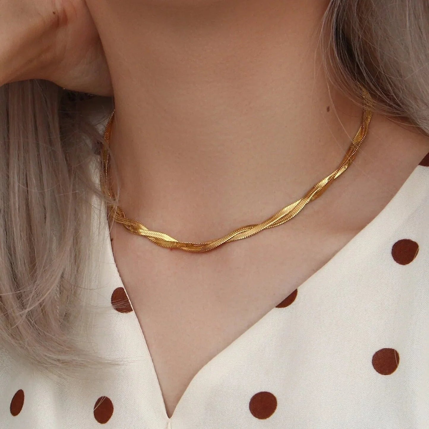 [Royal Vicky]Lysa Twisted Chain Necklace