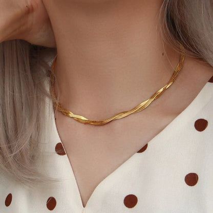 [Royal Vicky]Lysa Twisted Chain Necklace
