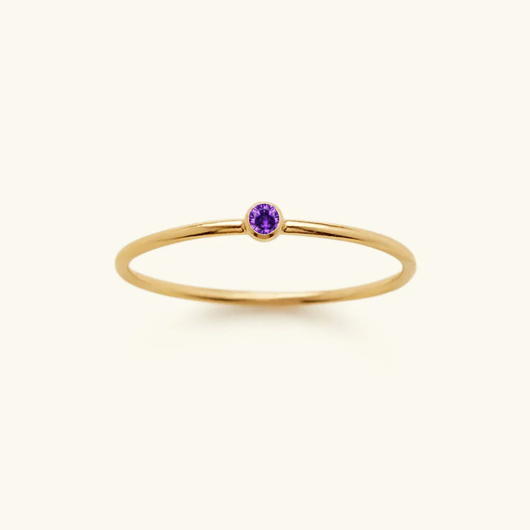 [Royal Vicky]Amelia Birthstone Stacker Ring