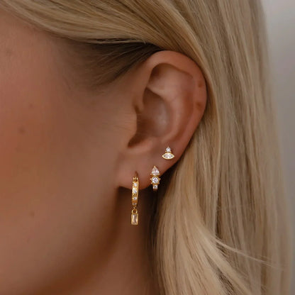 [Royal Vicky]Cassidy Diamond Hoops
