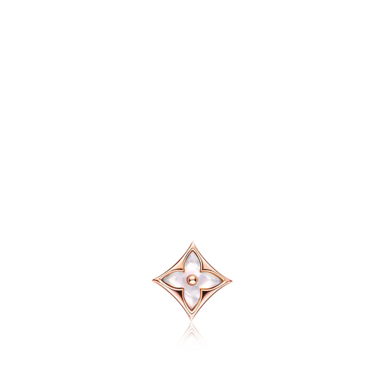 [Vicky]STAR MOP PINK GOLD EARRINGS