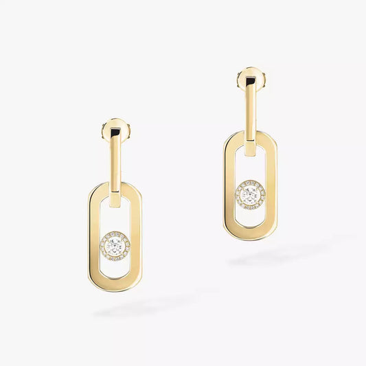 [Vicky]So Move XL Diamond Pendant Earrings