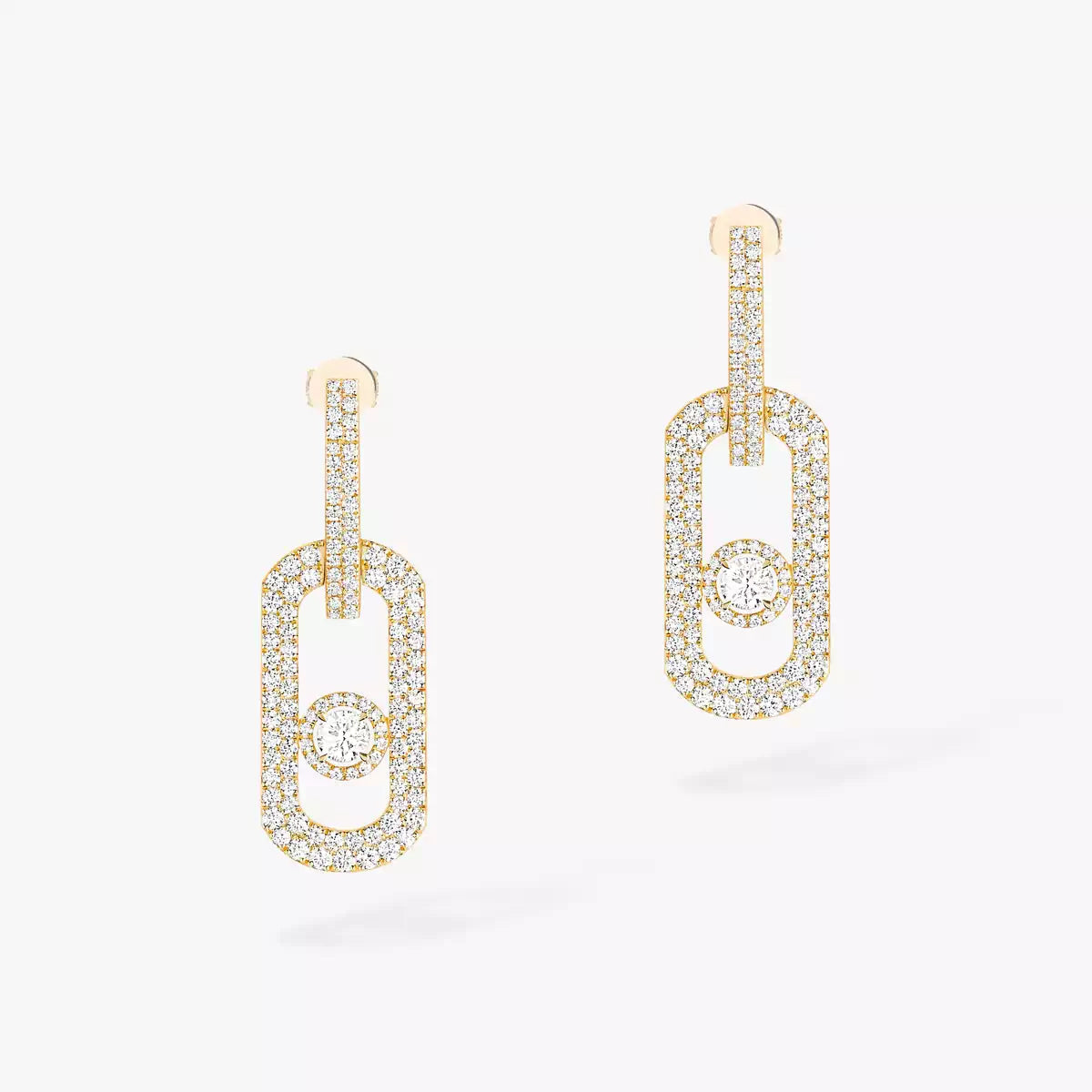 [Vicky]So Move XL Pave_-Set Diamond Pendant Earrings