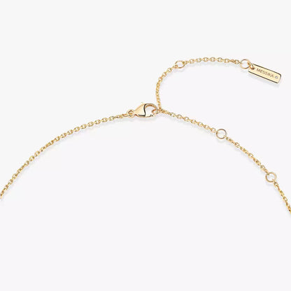 [Vicky]Lucky Eye Diamond Necklace in Rose Gold and Turquoise
