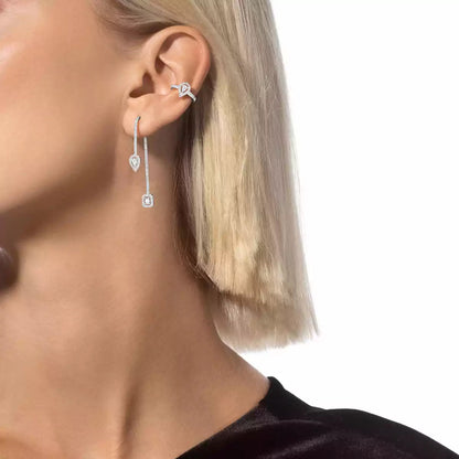 [Vicky]Diamond Drop Earrings My Twin