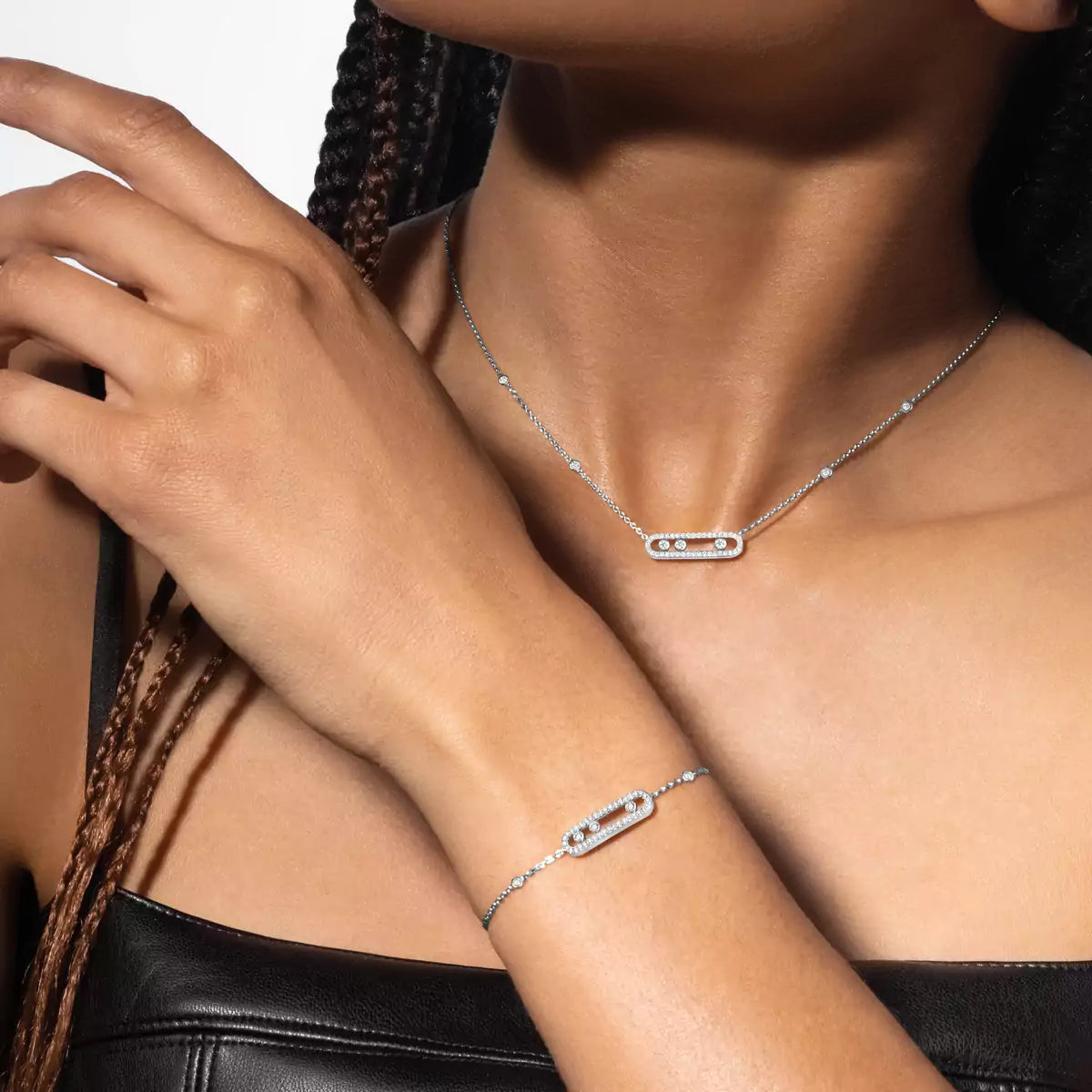 [Vicky]Pavé Baby Move Diamond Bracelet