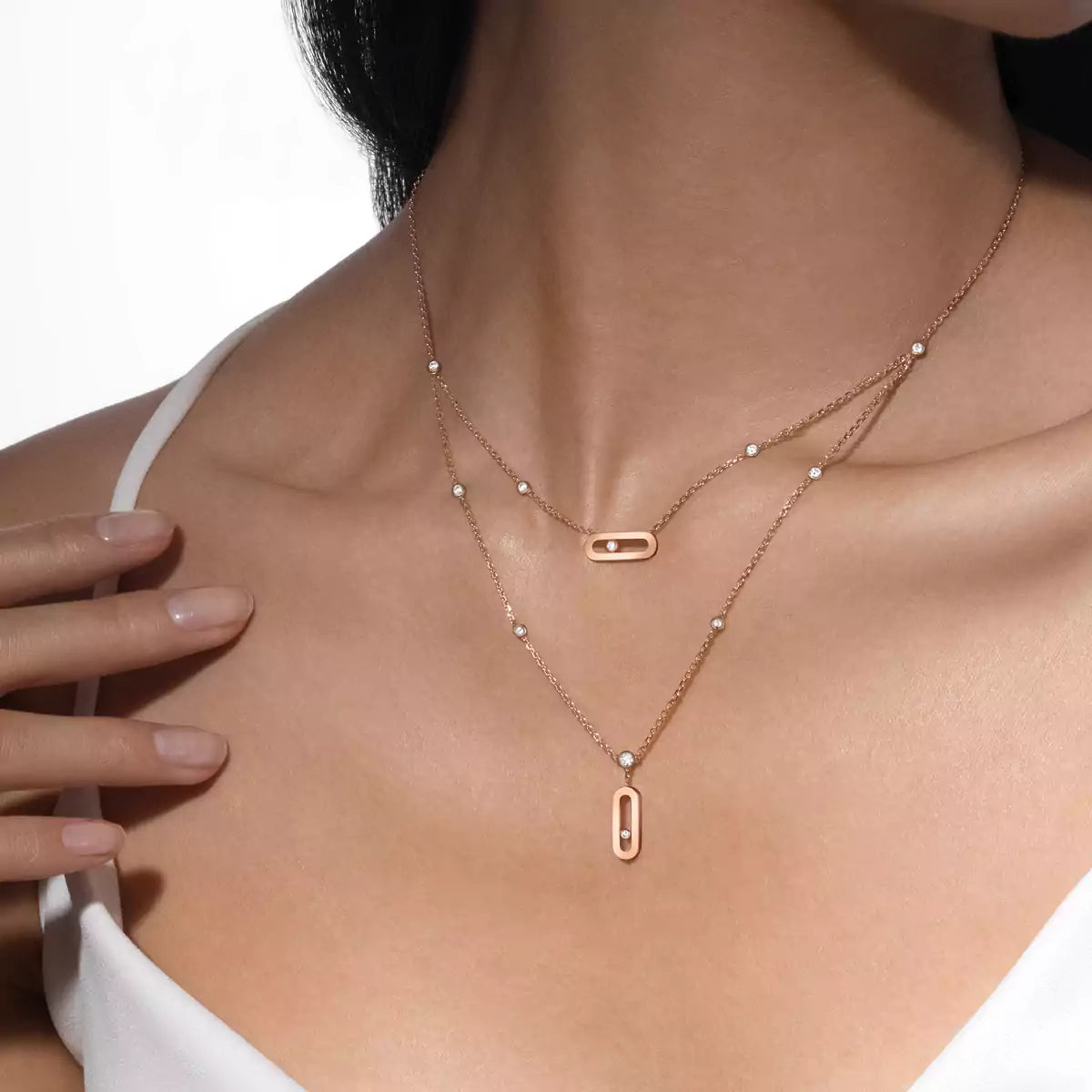[Vicky] Move Uno Diamond Necklace