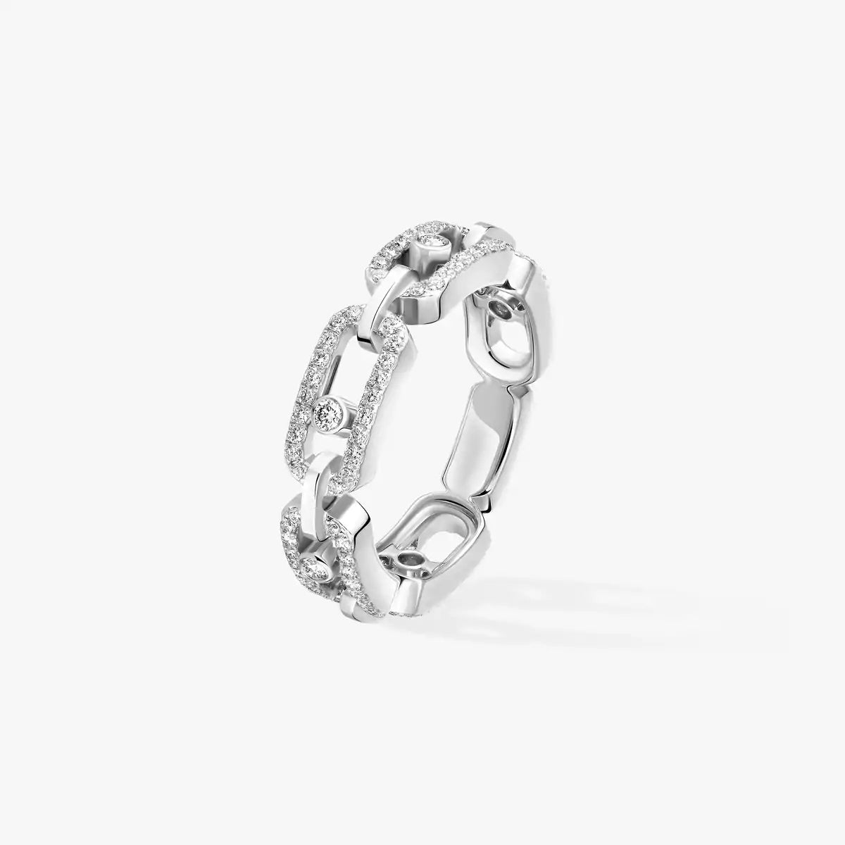[Vicky]Move Link Pave_-Set Diamond Ring in Gold