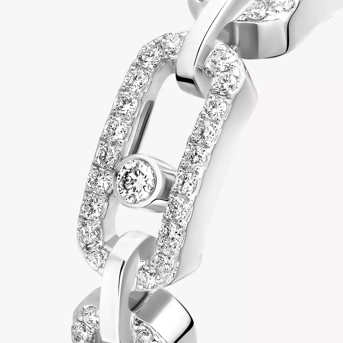 [Vicky]Move Link Pave_-Set Diamond Ring in Gold