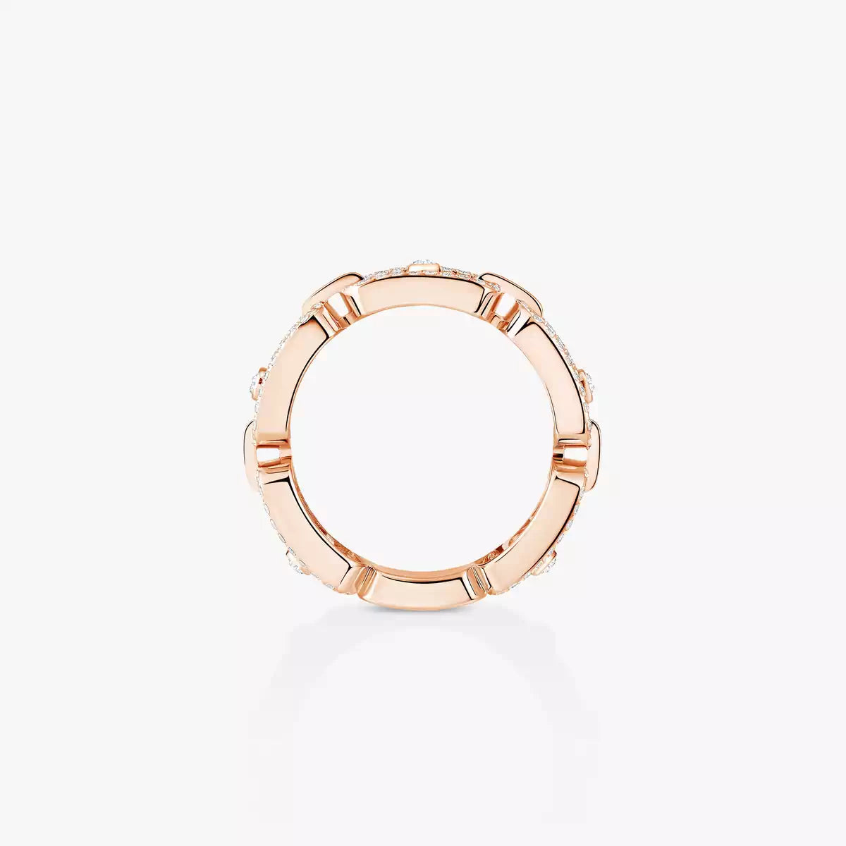 [Vicky]Move Link Pave_-Set Diamond Ring in Gold