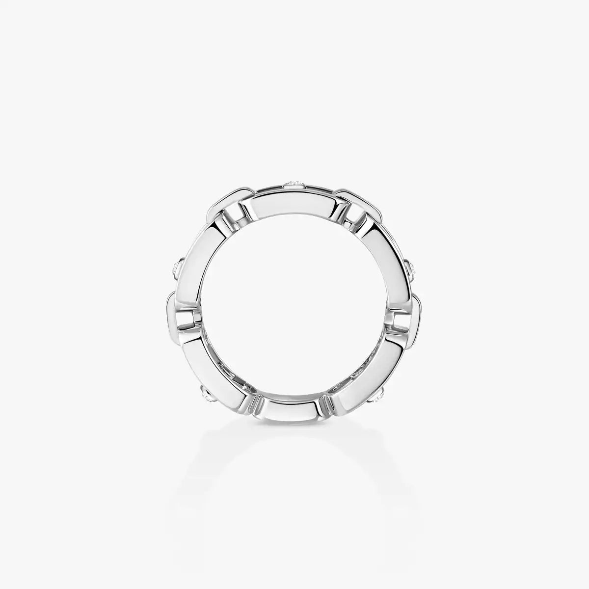 [Vicky]Move Link Pave_-Set Diamond Ring in Gold