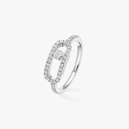 [Vicky]Move Uno Diamond Ring in Gold