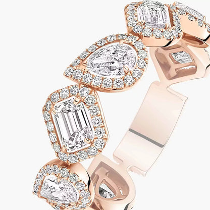 [Vicky] Diamond Wedding Ring My Twin