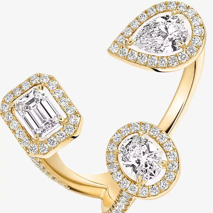 [Vicky]  Diamond Ring 0,25ct My Twin Trilogy