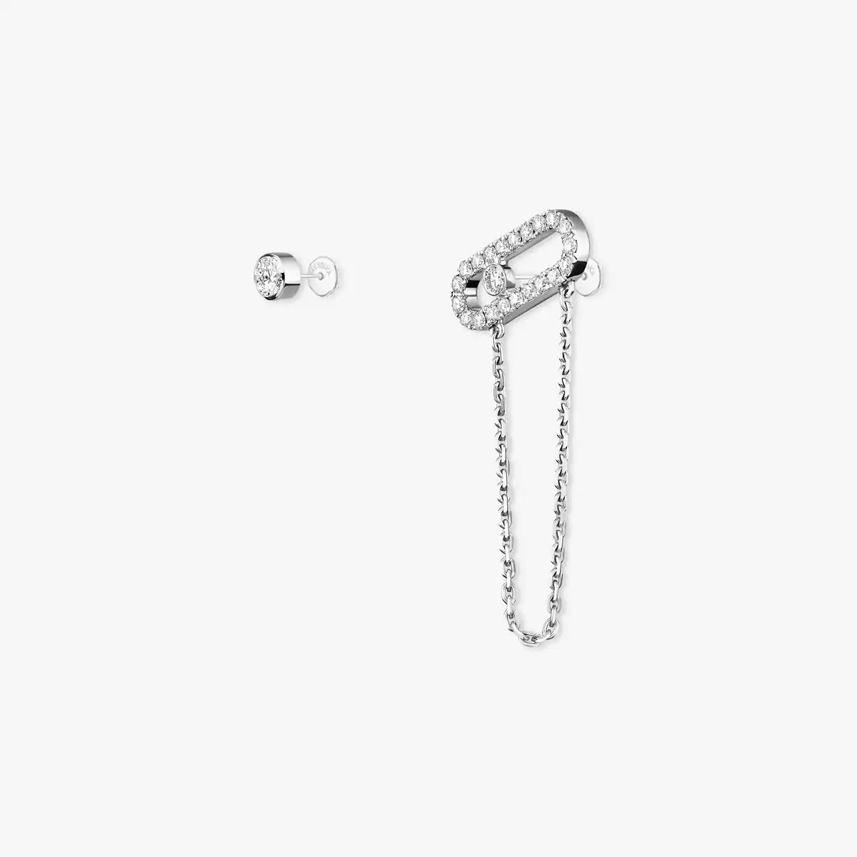 [Vicky]Move Uno Diamond Earrings