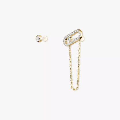 [Vicky]Move Uno Diamond Earrings