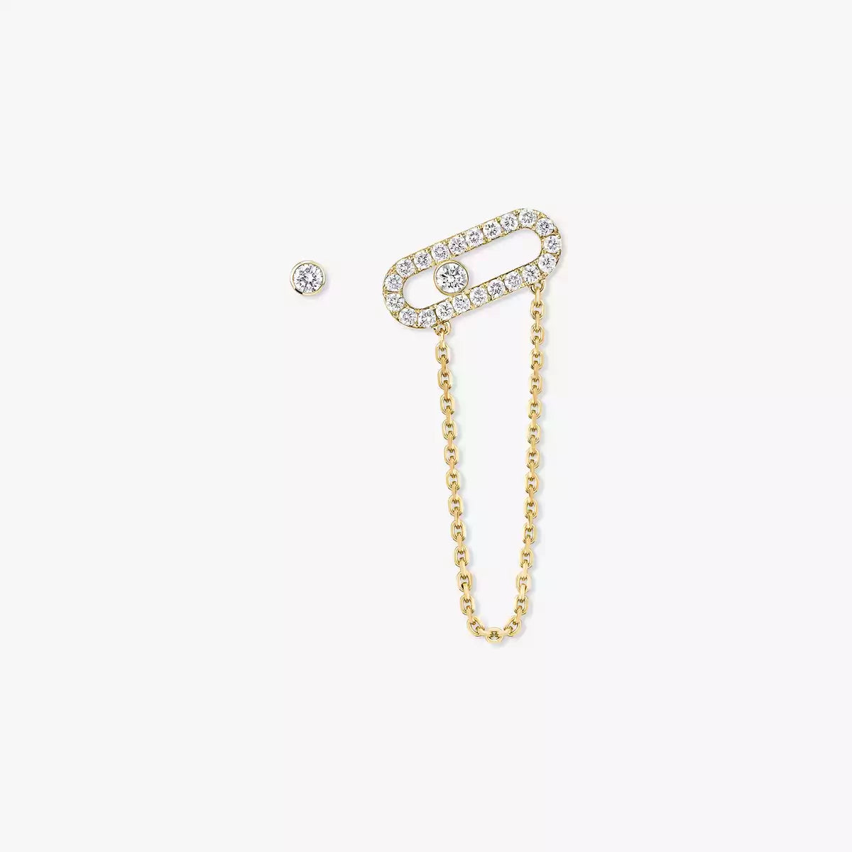 [Vicky]Move Uno Diamond Earrings