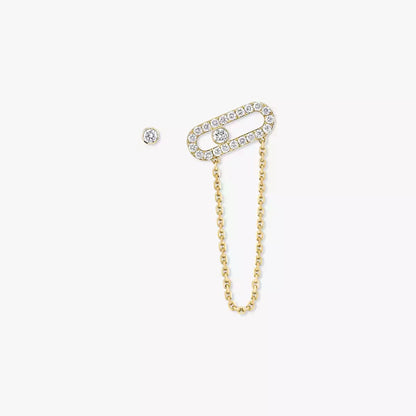 [Vicky]Move Uno Diamond Earrings
