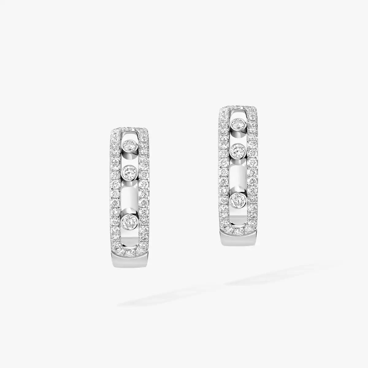 [Vicky]Diamond Pave_ Hoop Earrings Move
