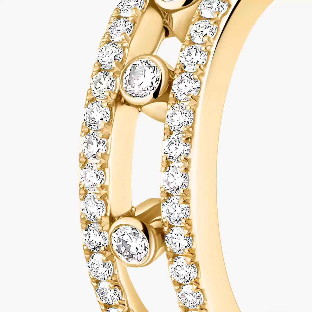 [Vicky]Diamond Pave_ Hoop Earrings Move
