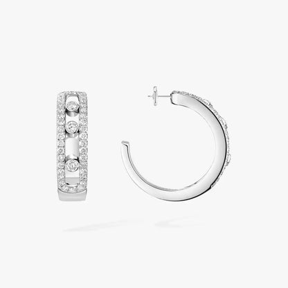 [Vicky]Diamond Pave_ Hoop Earrings Move