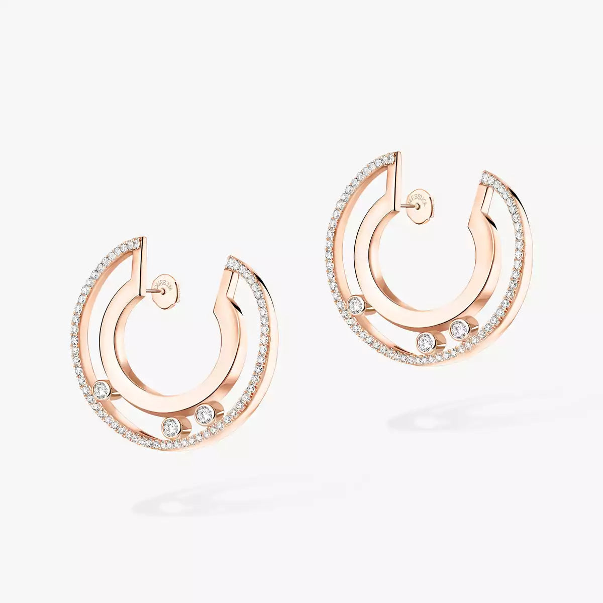 [Vicky] Move Romane Small Diamond Hoop Earrings