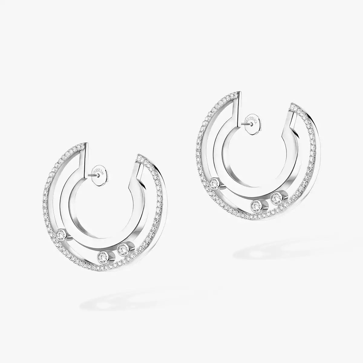 [Vicky] Move Romane Small Diamond Hoop Earrings