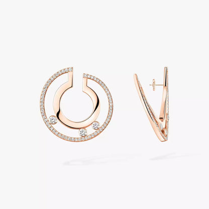 [Vicky] Move Romane Small Diamond Hoop Earrings