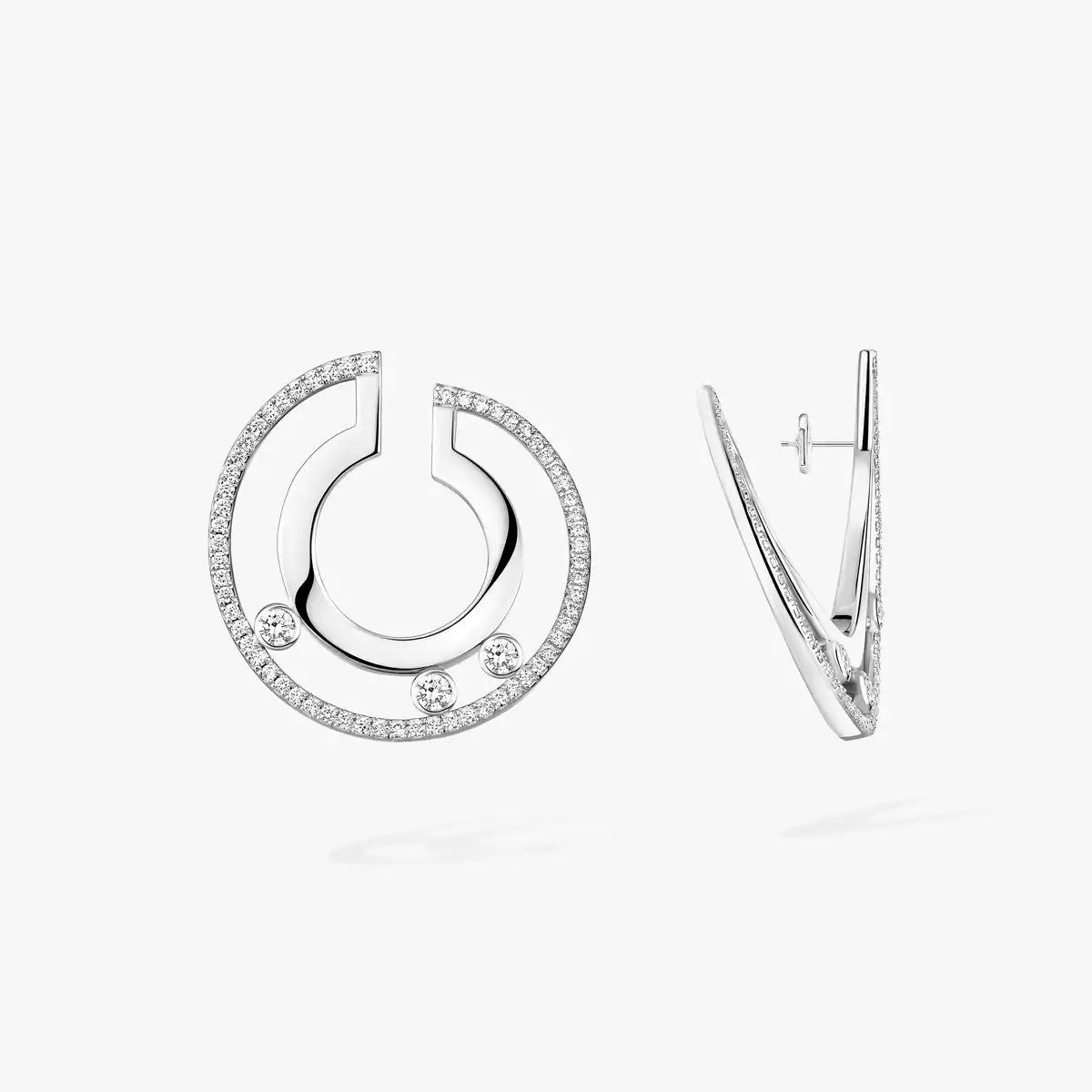 [Vicky] Move Romane Small Diamond Hoop Earrings