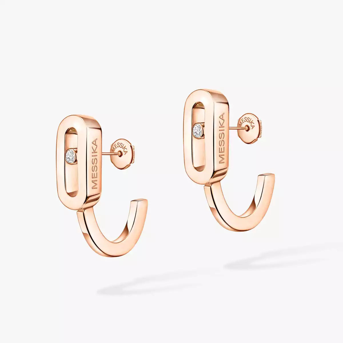 [Vicky]Diamond Mini Hoop Earrings Move Classique