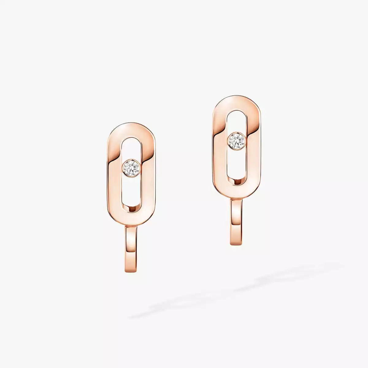 [Vicky]Diamond Mini Hoop Earrings Move Classique