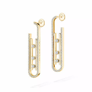 [Royal&Vicky]Diamond Pendant Earrings Move 10Th