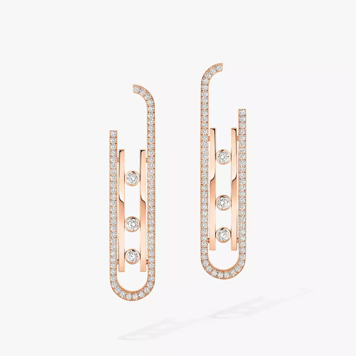[Vicky]Diamond Pendant Earrings Move 10Th