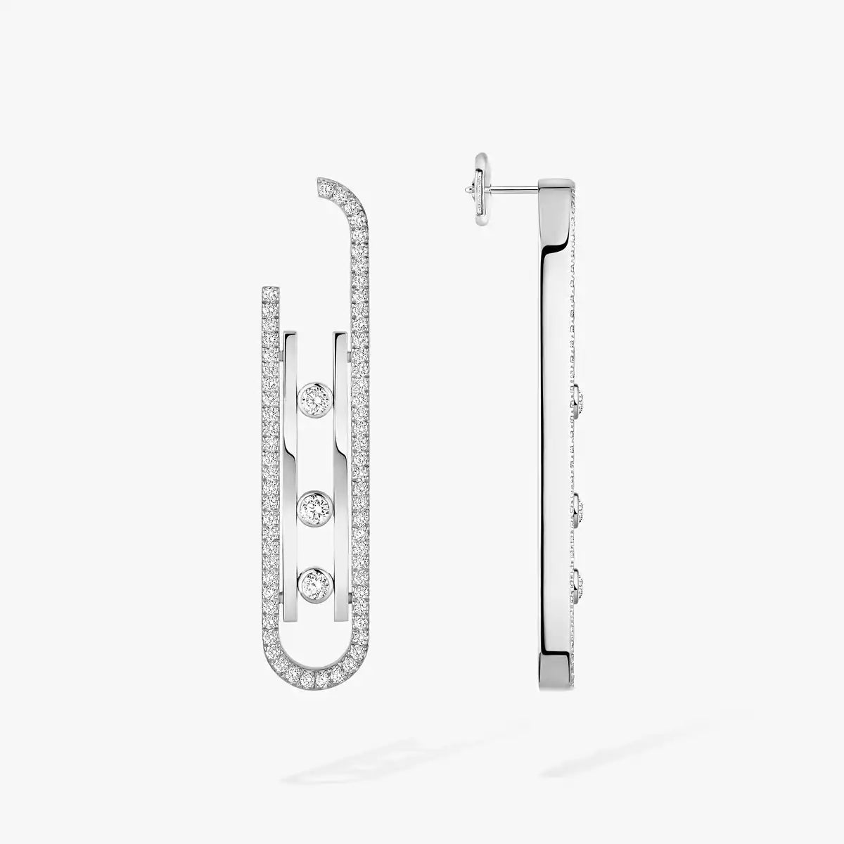 [Royal&Vicky]Diamond Pendant Earrings Move 10Th