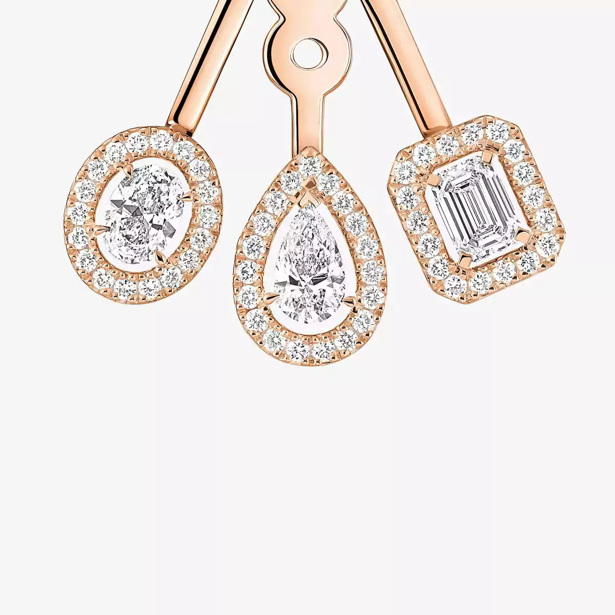[Vicky] My Twin Trio  Diamond Earrings